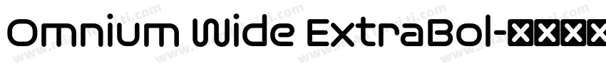 Omnium Wide ExtraBol字体转换